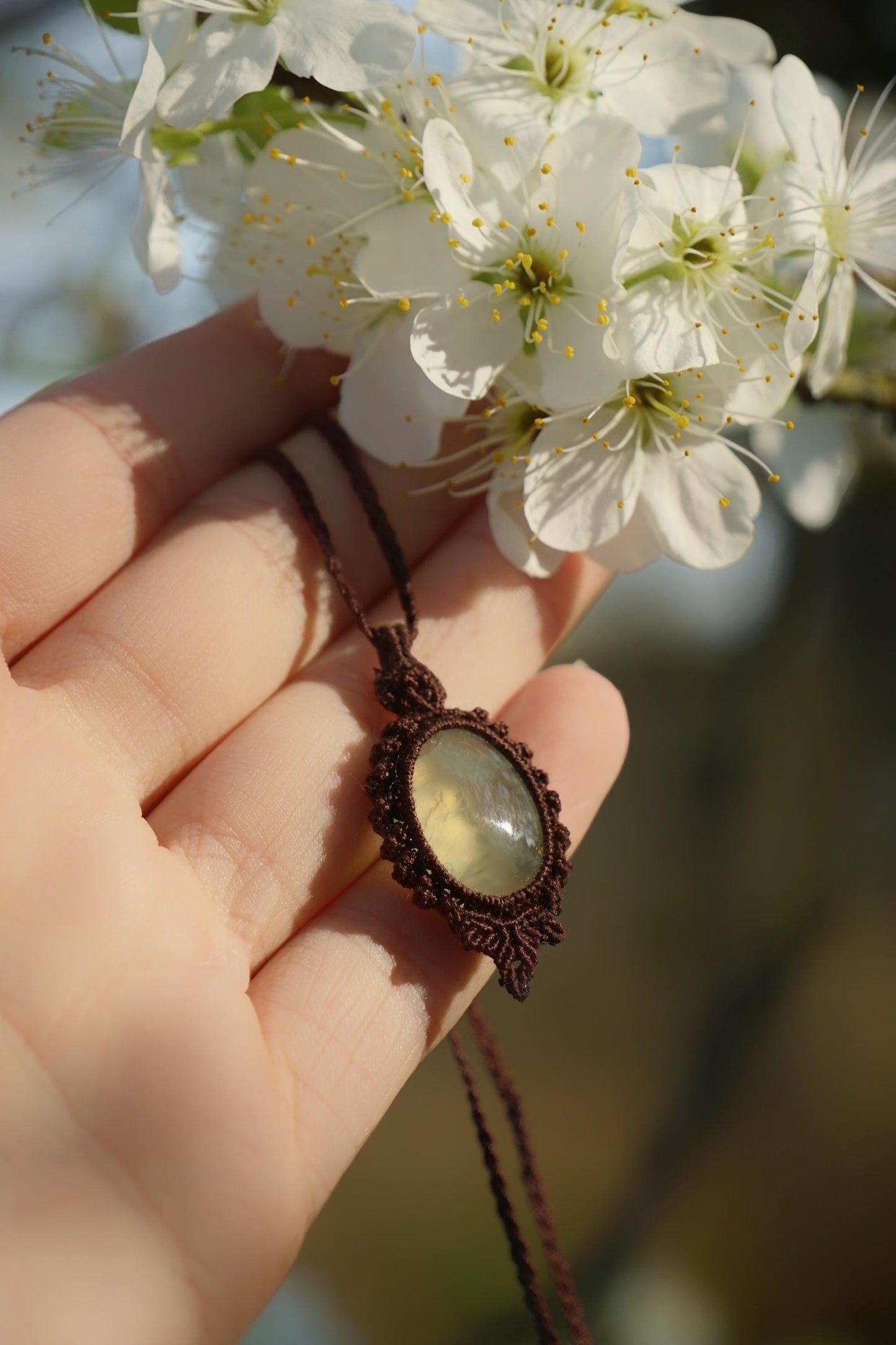 Parure Jour de Pluie en prhenite (lot de 2 ) - Coton & Astrance