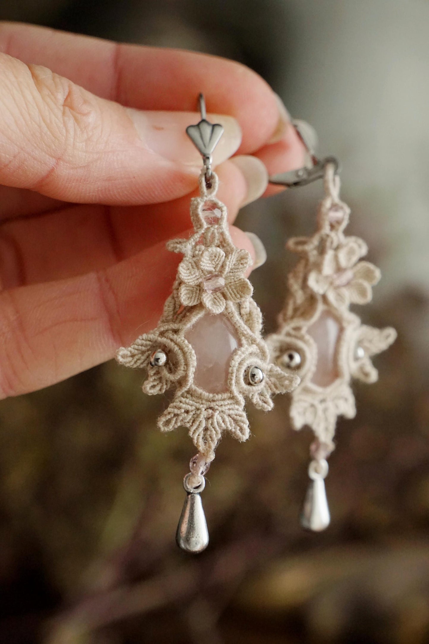 Parure quartz rose Spécial Mariage (lot de 2) - Coton & Astrance