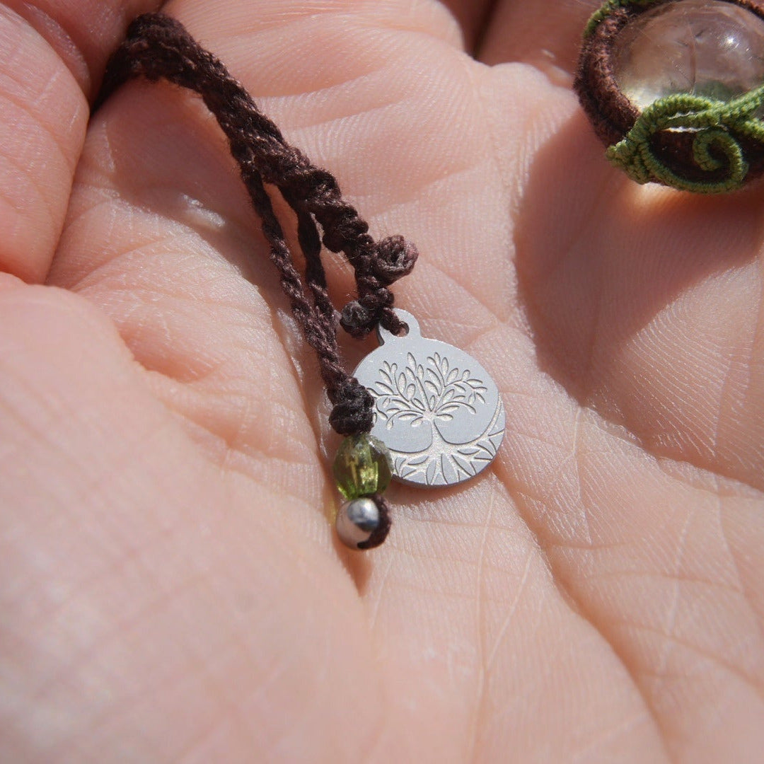 Collier pendentif elfique en citrine non chauffée - Coton & Astrance