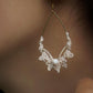 Boucles d’Oreilles en Micro Macramé avec nacre - Coton & Astrance
