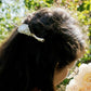 Barrette à Cheveux Macramé et Épingle à Cheveux en Bois de Frêne et Nacre - Coton & Astrance