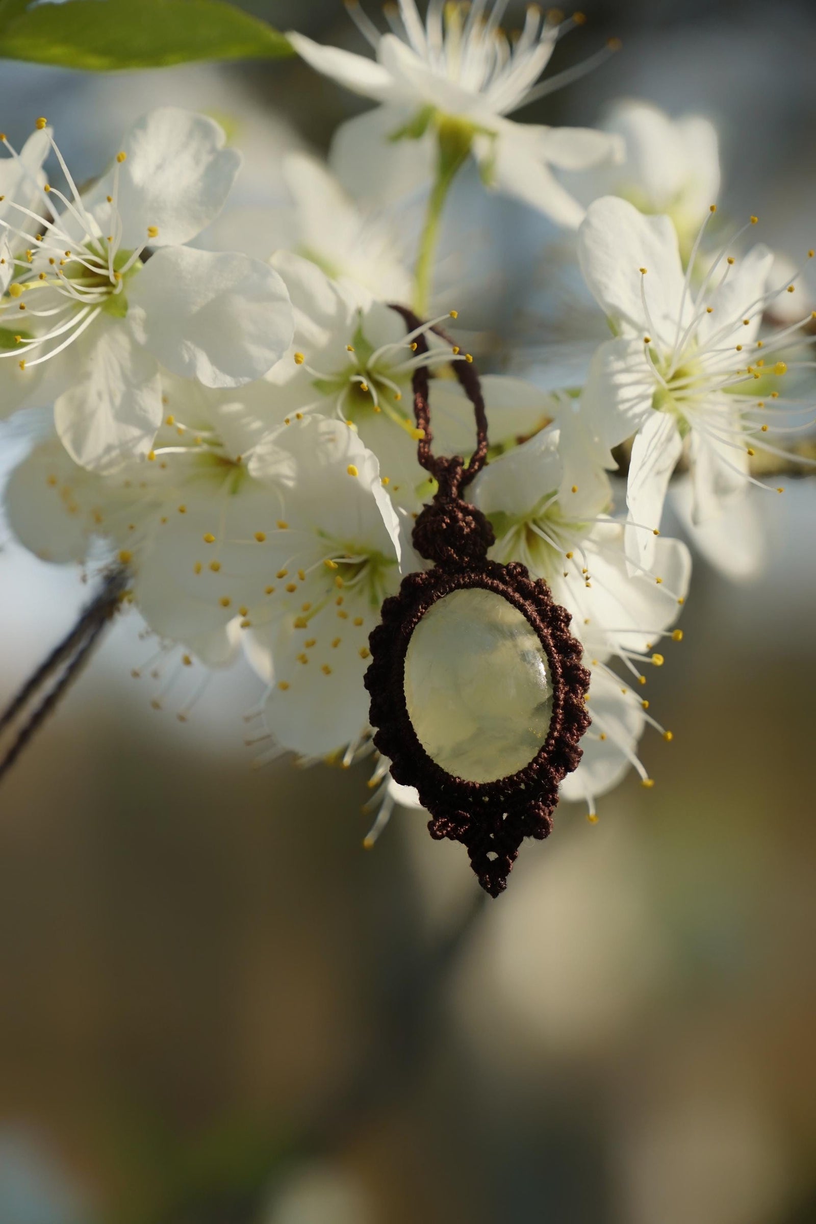 Parure Jour de Pluie en prhenite (lot de 2 ) - Coton & Astrance