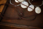 Collier Ras-de-Cou en Micro Macramé avec Labradorite Blanche - Coton & Astrance