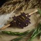 Barrette à Cheveux en Micro macramé Bois de Pommier et Œil de Tigre - Coton & Astrance