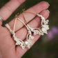 Boucles d’Oreilles en Micro Macramé avec nacre - Coton & Astrance