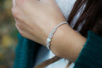 Bracelet Elfique en Micro Macramé et Jade - Coton & Astrance