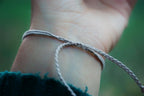 Bracelet Elfique en Micro Macramé et Jade - Coton & Astrance