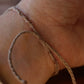 Bracelet Réglable en Micro Macramé avec Grenat Hessonite rouge - Coton & Astrance