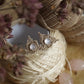 Puces Triangle Celtique en Quartz Rose - Coton & Astrance