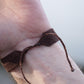Bracelet homme manchette en micromacramé – Pierre de Soleil de l'Oregon Verte – Bijou elfique, celtique, ajustable, Bijou de couple - Coton & Astrance