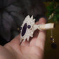 Broche à Cheveux en Micro Macramé, Bois de Frêne et Améthyste - Coton & Astrance