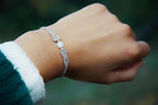 Bracelet Elfique en Micro Macramé et Jade - Coton & Astrance