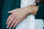 Bracelet Elfique en Micro Macramé et Jade - Coton & Astrance