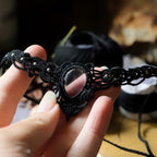 Bijou wicca en fluorite rose translucide et perles argentées