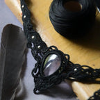 Accessoire elfique sombre fait main, collection Nuit des Arcanes