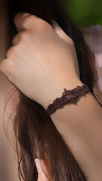 Bracelet asymétrique bohème en citrine et grenat - Coton & Astrance