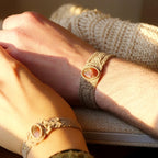 Box couple Pierre de Soleil de l'Orégon orange (lot de 2) - Coton & Astrance