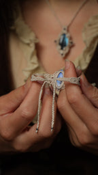 Bijou celtique haut de gamme fait main en labradorite Coton et Astrance