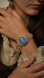 Bracelet féérique inspiration forêt enneigée Coton et Astrance