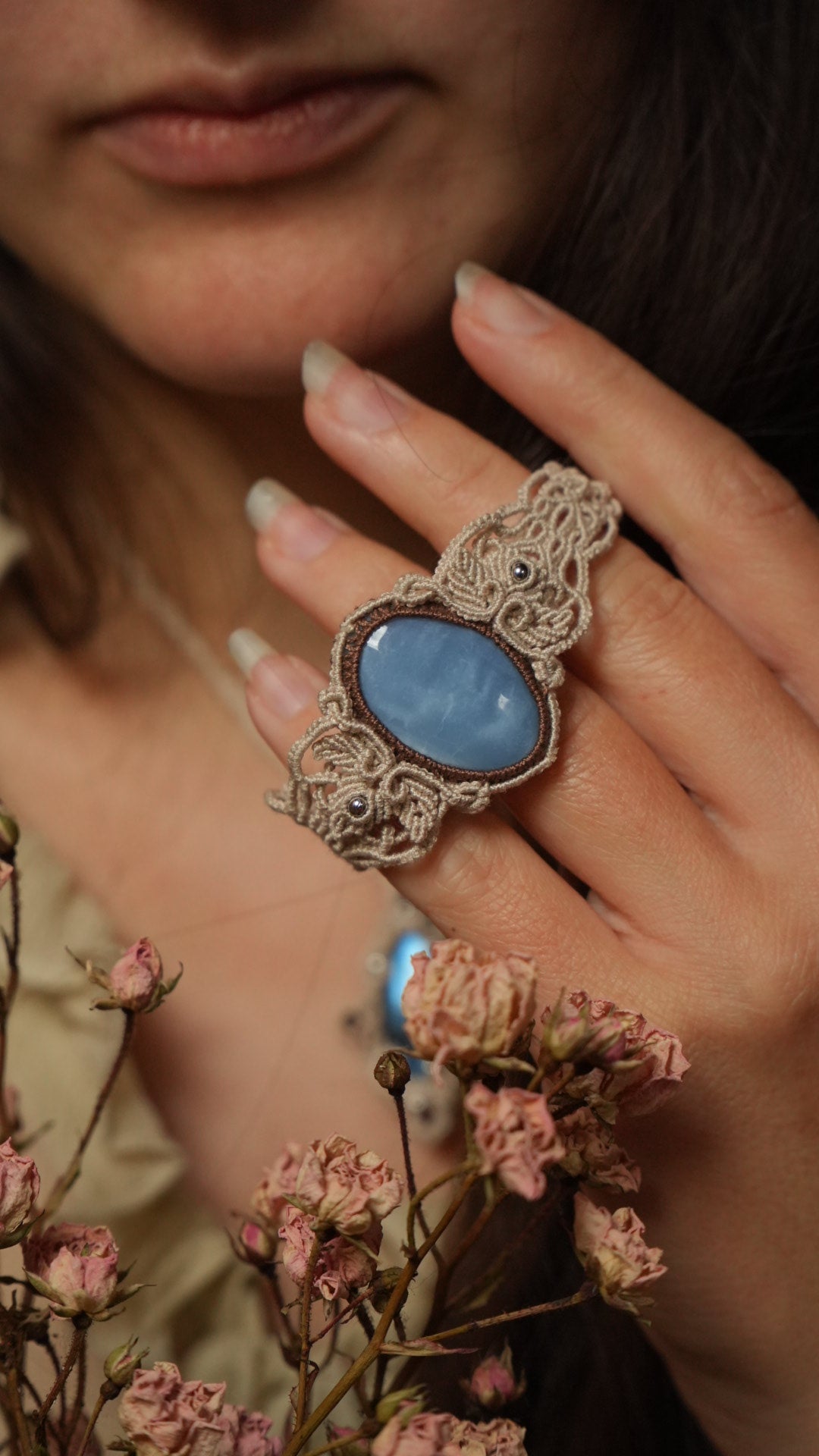 Bracelet féérique inspiration forêt enneigée Coton et Astrance