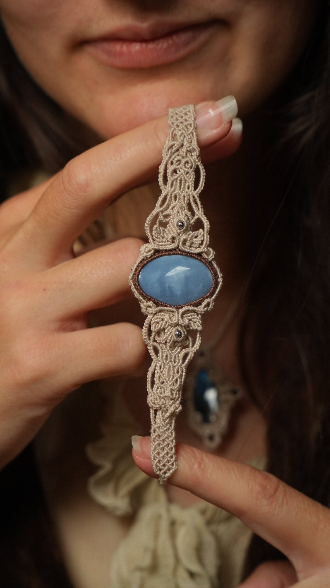 Bracelet féérique inspiration forêt enneigée Coton et Astrance