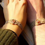 Box couple Pierre de Soleil de l'Orégon orange (lot de 2) - Coton & Astrance