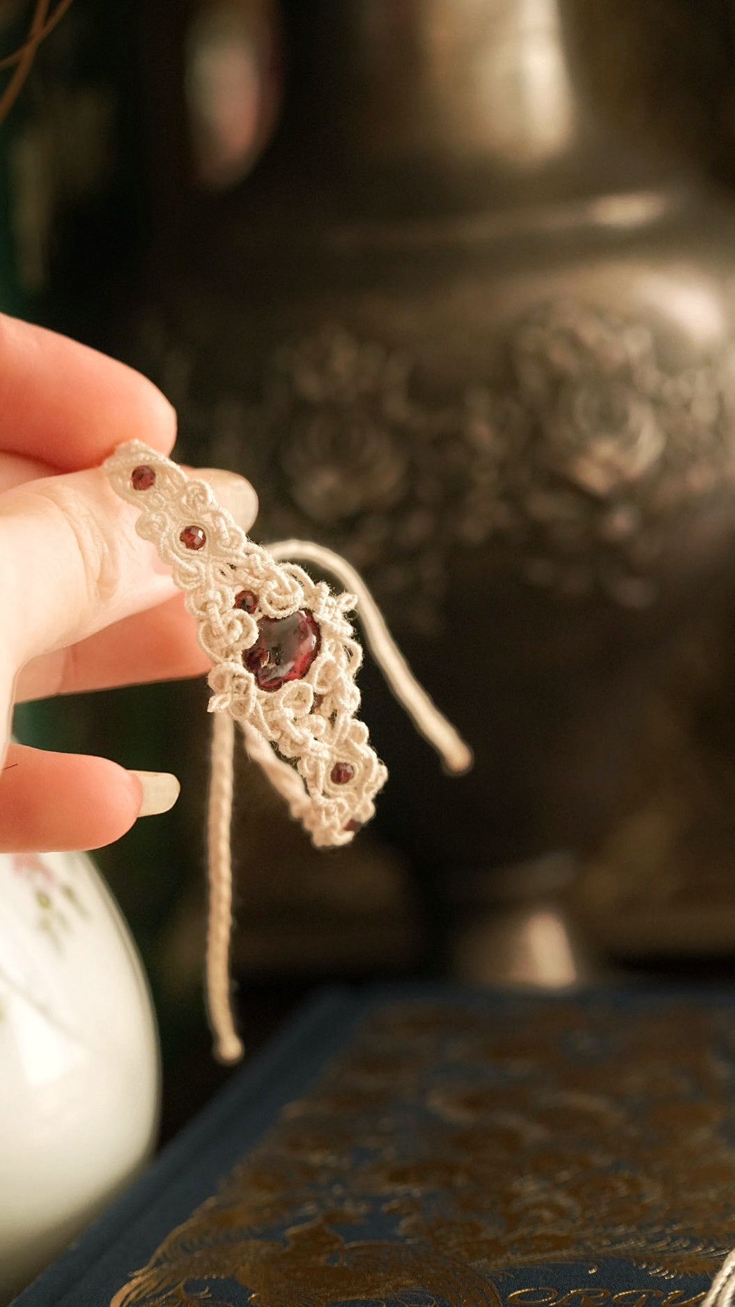 Bijou féérique mariage bohème en coton écru – Coton et Astrance