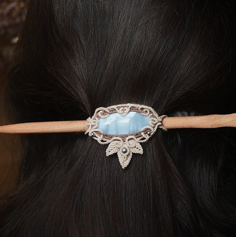 Barrette artisanale féérique et pratique pour cheveux — Coton et Astrance