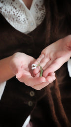 Fleur d’hiver textile réaliste en coton naturel Coton et Astrance