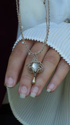 Bijou romantique fait main en coton lin clair – Coton et Astrance