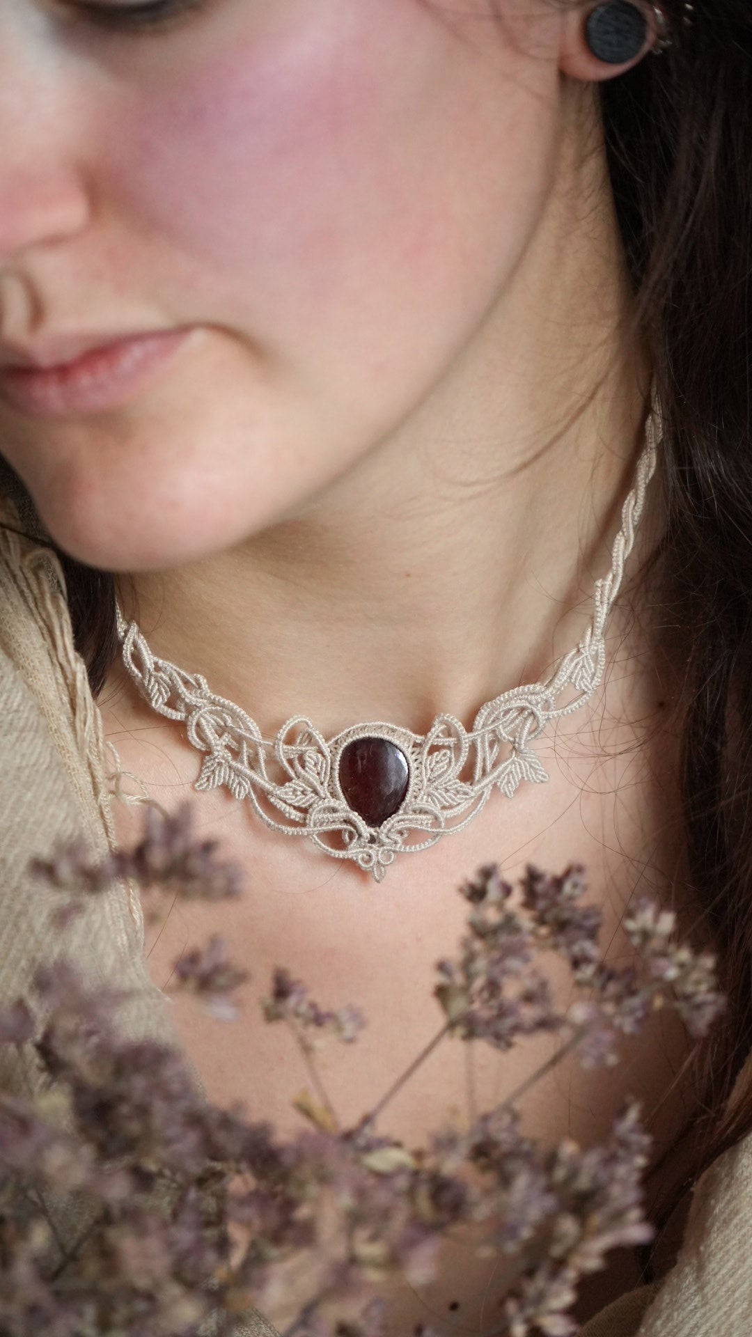 Collier fantasy médiéval pour mariage et cosplay – Coton et Astrance