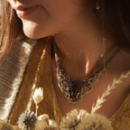 Collier bohème réglable avec tissage fin - Coton et Astrance