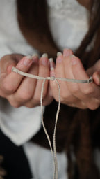 Bijou féérique hivernal fait main en pierre naturelle Coton et Astrance