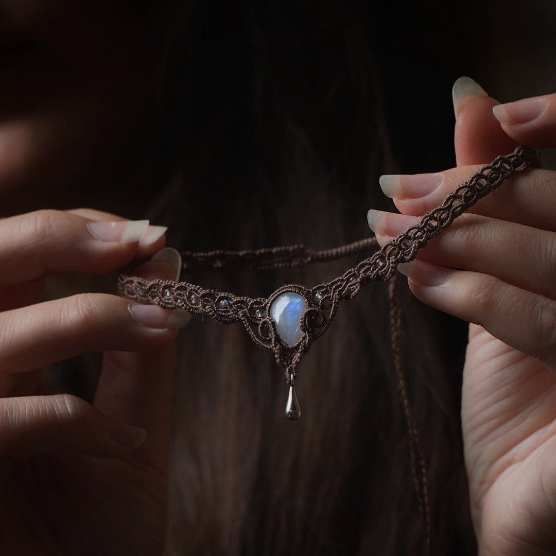 Collier elfique celtique fait main pour mariage et cosplay — Coton et Astrance
