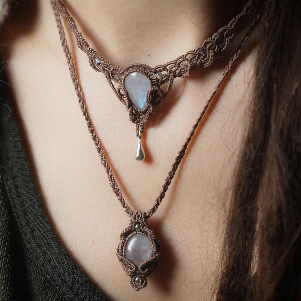 Bijou réglable ras de cou féérique élégant — Coton et Astrance