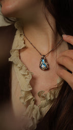 Bijou fantasy réglable avec labradorite aux reflets lumineux Coton et Astrance