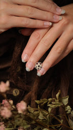 Accessoire élégant et magique en micro macramé Coton et Astrance