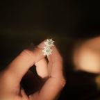 Bijoux artisanaux hypoallergéniques, calcédoine bleue naturelle, Coton et Astrance