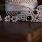 Bracelet Réglable en Micro Macramé avec Grenat Hessonite rouge - Coton & Astrance