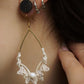 Boucles d’Oreilles en Micro Macramé avec nacre - Coton & Astrance