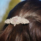 Barrette cheveux bohème en quartz rose – Bijou elfique fait main - Coton & Astrance