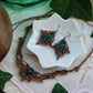 Boucles d'Oreilles Elfique en Micro-Macramé avec Aventurine - Coton & Astrance
