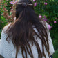 Barrette à Cheveux en Micro macramé Bois de Pommier et Œil de Tigre - Coton & Astrance