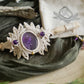 Broche à Cheveux en Micro Macramé, Bois de Frêne et Améthyste - Coton & Astrance
