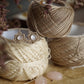 Puces Triangle Celtique en Quartz Rose - Coton & Astrance