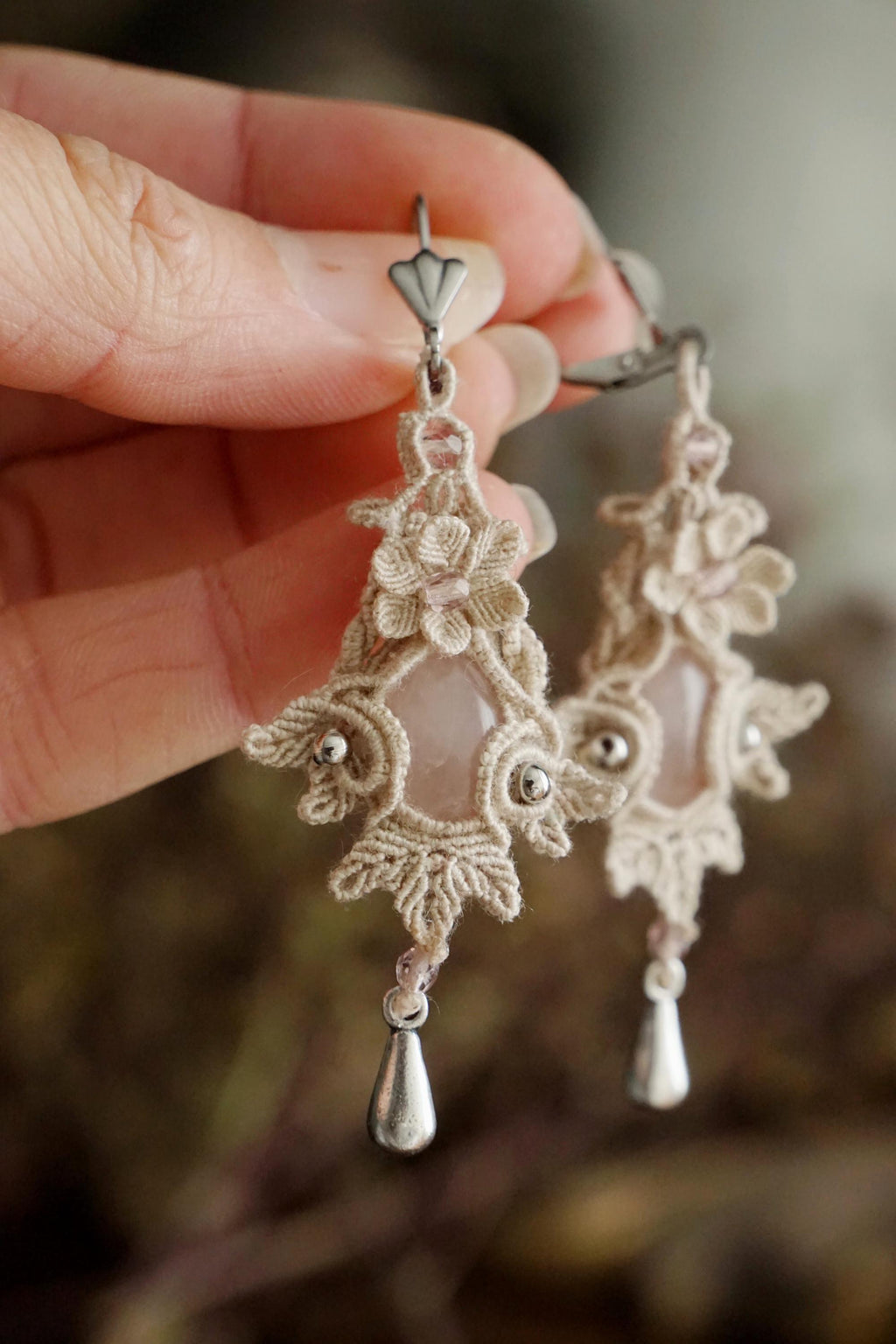 Parure quartz rose Spécial Mariage (lot de 2) - Coton & Astrance