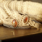 Box couple Pierre de Soleil de l'Orégon orange (lot de 2) - Coton & Astrance