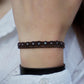 Bracelet Double Rang Réglable en Micro Macramé – Labradorite aux reflets bleus - Coton & Astrance