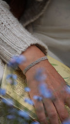 Bracelet bohème elfique en apatite bleue - Coton & Astrance