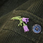 Broche Campanule en micro macramé – Accessoire sac floral bohème elfique - Coton & Astrance